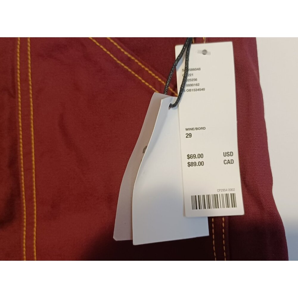Urban Outfitters BDG Jeans Color Wine Size 29/ 30x30 Rise 11" - Picture 3 of 7